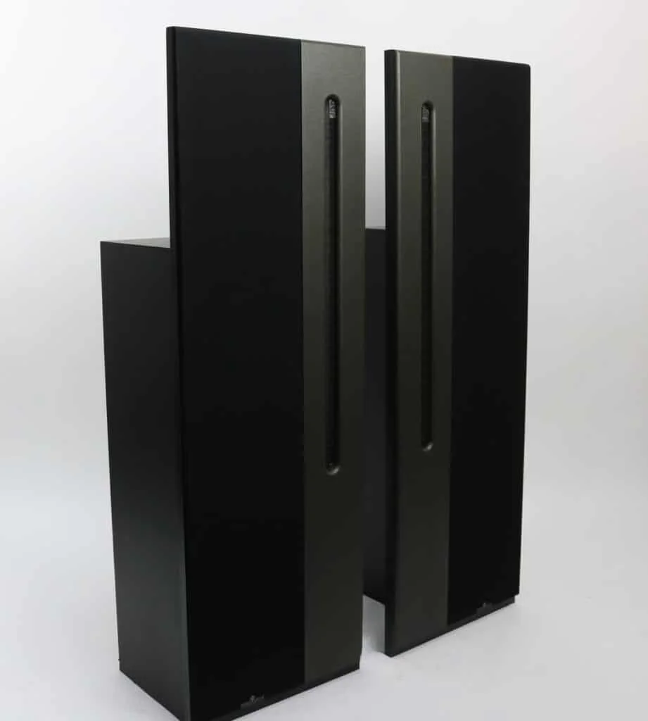 Apogee Acoustics Centaur Minor Ribbon Staande Luidspreker in zwart/grijze afwerking