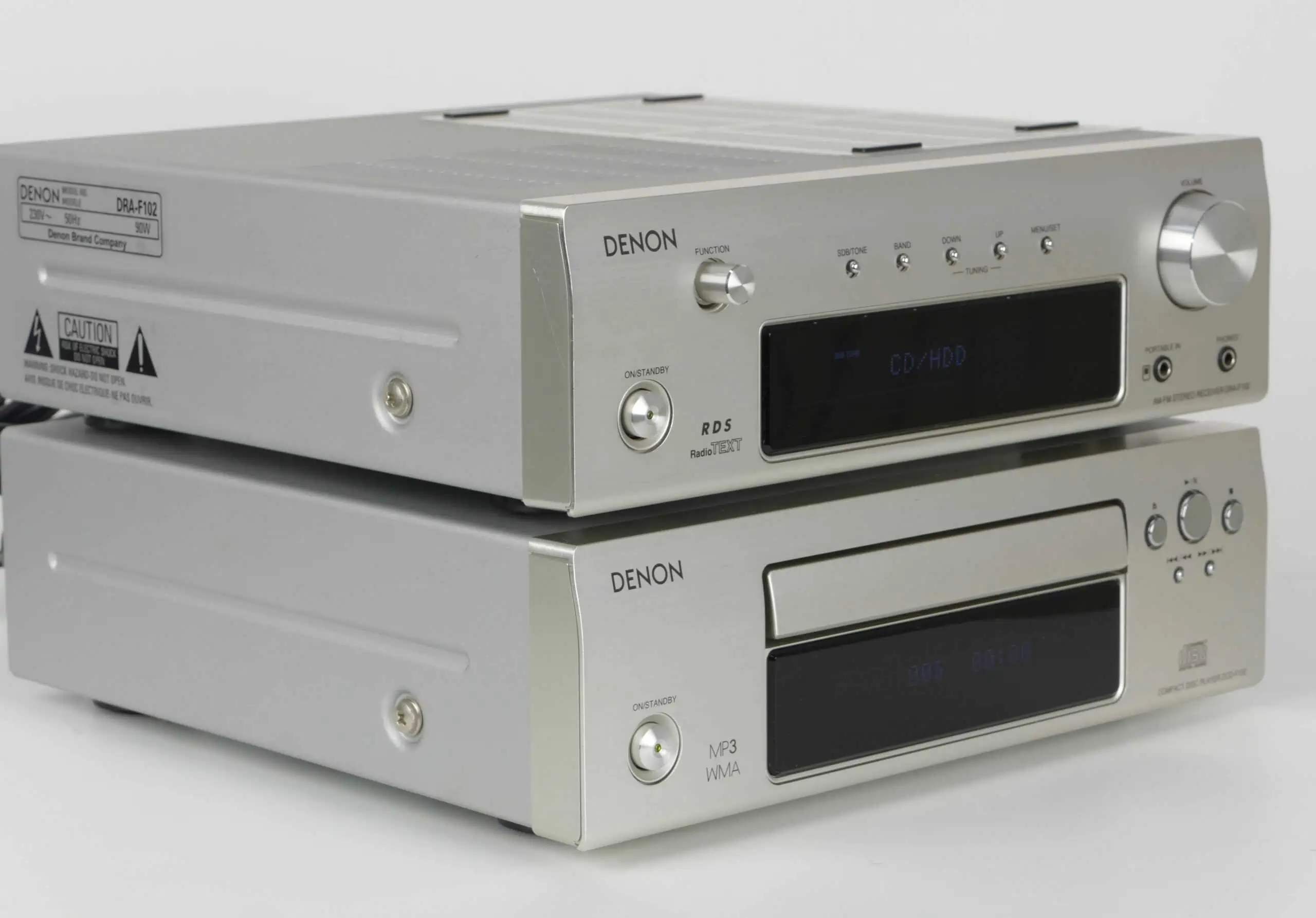 Denon DRA F102 Receiver, Denon DCD F102 CD Player - Taste For Audio