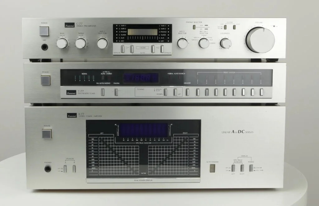 : Sansui 77 vintage audio set