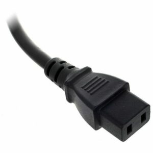 Zwart Euro netsnoer C7 voor audio- en videoapparatuur