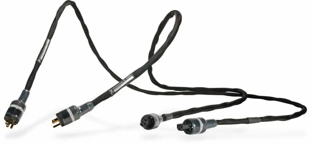 Synergistic Research Foundation SX Power Cable met grafene afscherming en koolstofvezel UEF tuning schijven