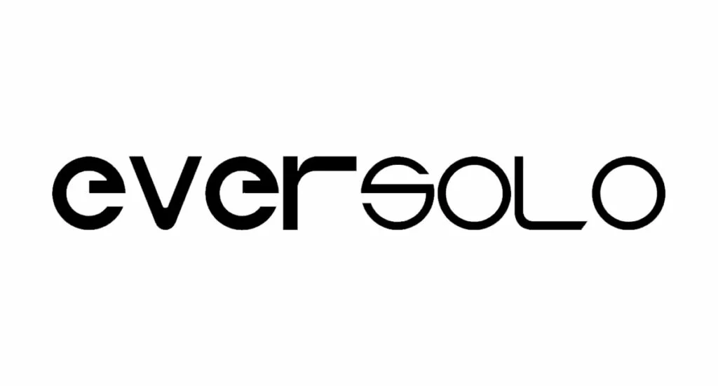 Logo van Eversolo, specialist in digitale muziekspelers en DAC's, met focus op geluidskwaliteit en gebruiksvriendelijk ontwerp