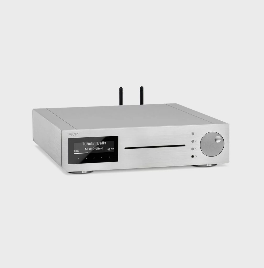 AVM CS 2.3 Streaming CD-speler in aluminium zilver, open box, in nieuwstaat, met originele accessoires.