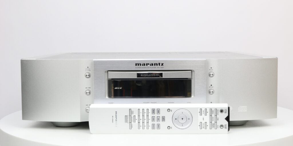 Marantz SA-15S1 high-end SACD player with a sleek design, recently serviced with a new laser for long-term reliable performance.