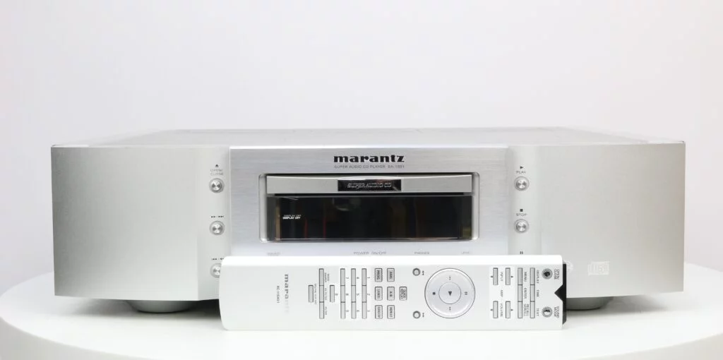 Marantz SA-15S1 high-end SACD player with a sleek design, recently serviced with a new laser for long-term reliable performance.