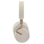 Moondrop Edge draadloze over-ear hoofdtelefoon in zwart met gouden accenten, opvouwbaar ontwerp en comfortabele oorkussens.