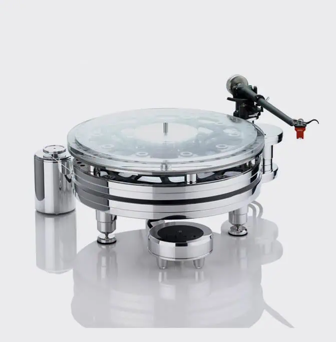 Acoustic Solid Solid Brake met glazen top, bovenaanzicht Acoustic Solid Solid Brake met glazen top, bovenaanzicht