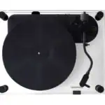 Transparent Turntable bovenaanzicht met transparant chassis
