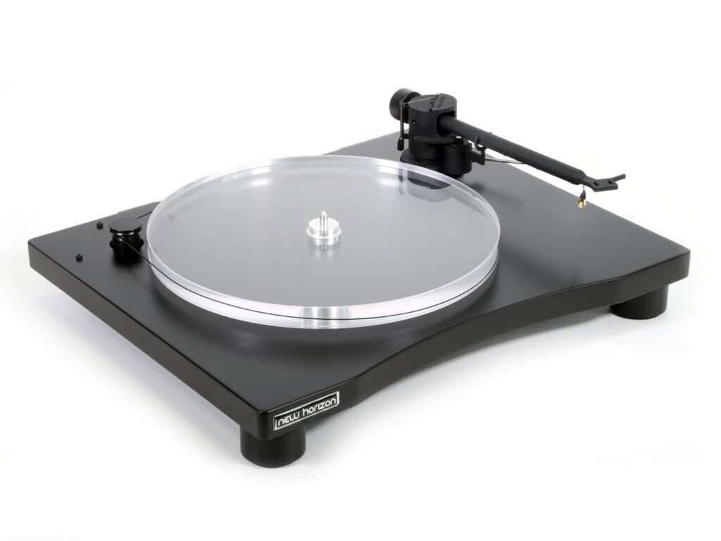 New Horizon 201 platenspeler mat zwart schuin